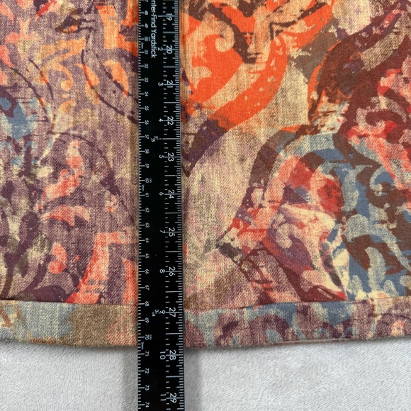 Soft Surroundings Top Womens Size Large Orange Artesia Long Sleeve V Neck Tunic - Picture 10 of 14